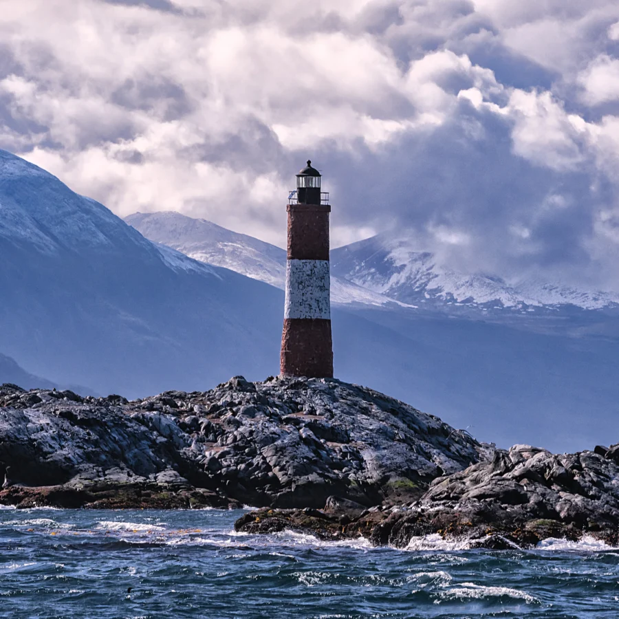 Beagle Channel, Lighthouse, and Lobos Island